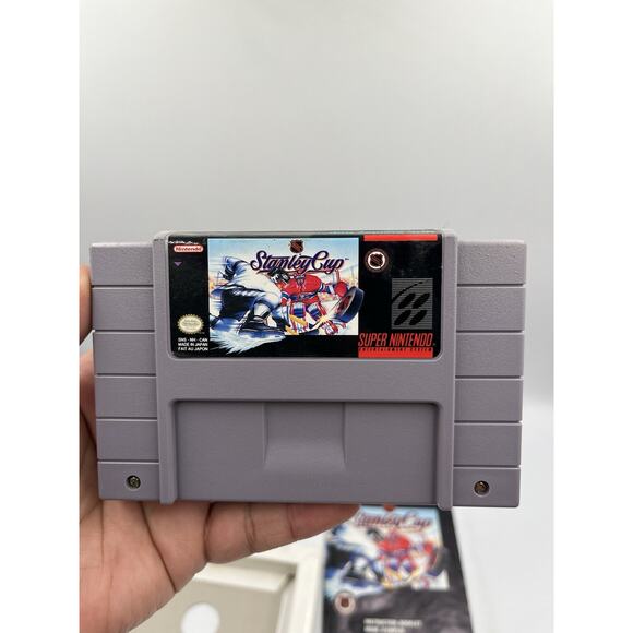 NHL Stanley Cup (SNES, 1993) Complete With Manual Tested Excellent Condition - Picture 8 of 15